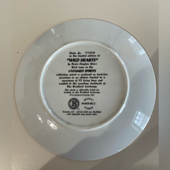 Horse plate Bradford Exchange Limited Edition - Picture 2 of 3